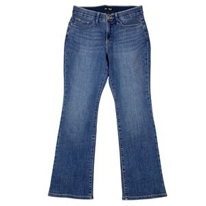 Lee Flex Motion Regular Fit Bootcut Mid Rise Jeans Women 10 Short‎ Blue Denim